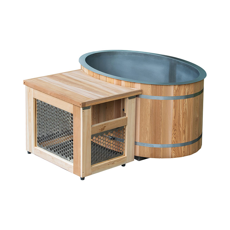 Red Cedar Cold Plunge Barrel 304 roostevabast terasest sisemusega